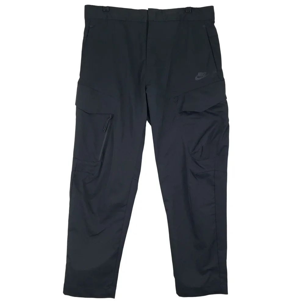 Nike Tech Pack Cargo Pants Men 34 Black Gorpcore Techwear Streetwear Athleisure